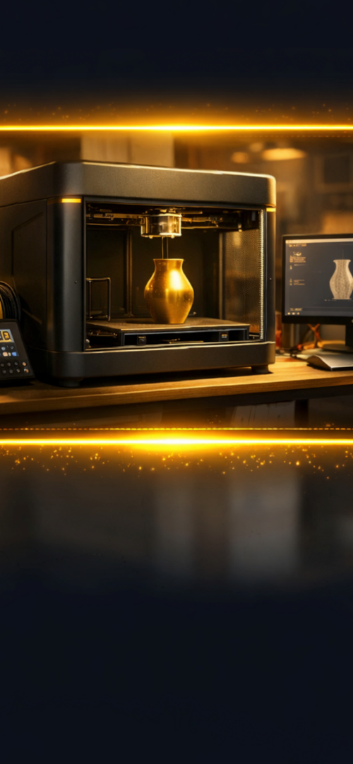 3D Printed Objects – Clairiss Golden Touch & Multilateral Printer