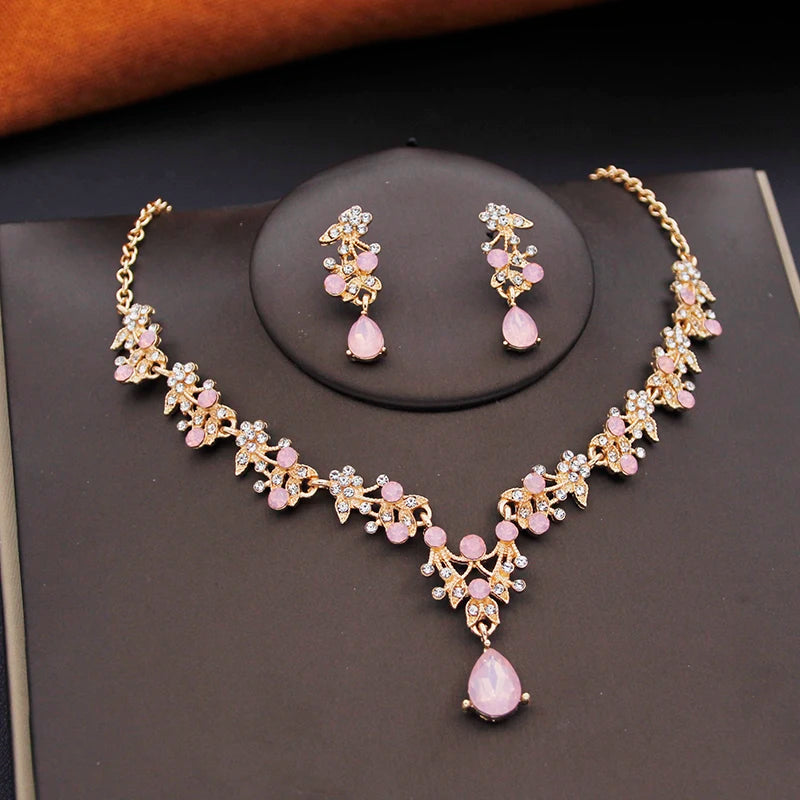 Bridal Tiara & Jewelry Set – 3 Piece Wedding Crown
