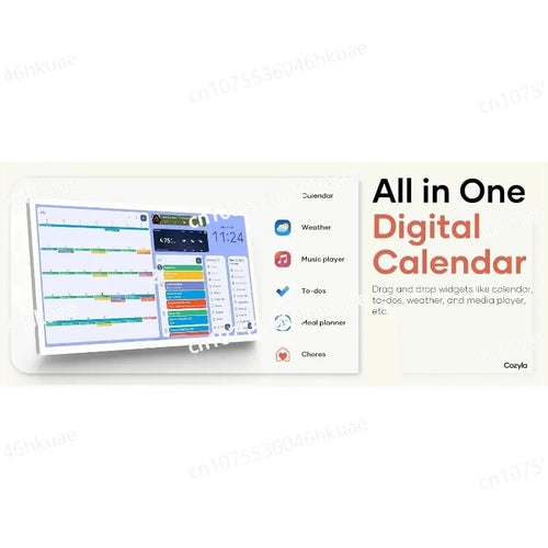 32" Smart Wall Calendar with Touch Screen