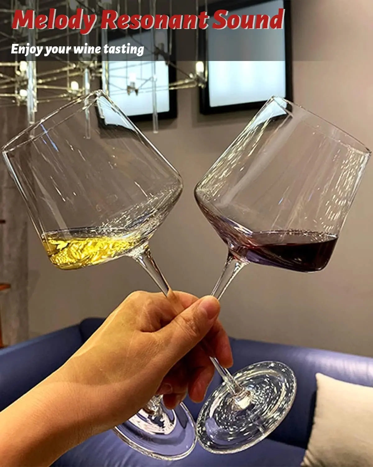 Lead-Free Crystal Wine Glasses – Set of 4