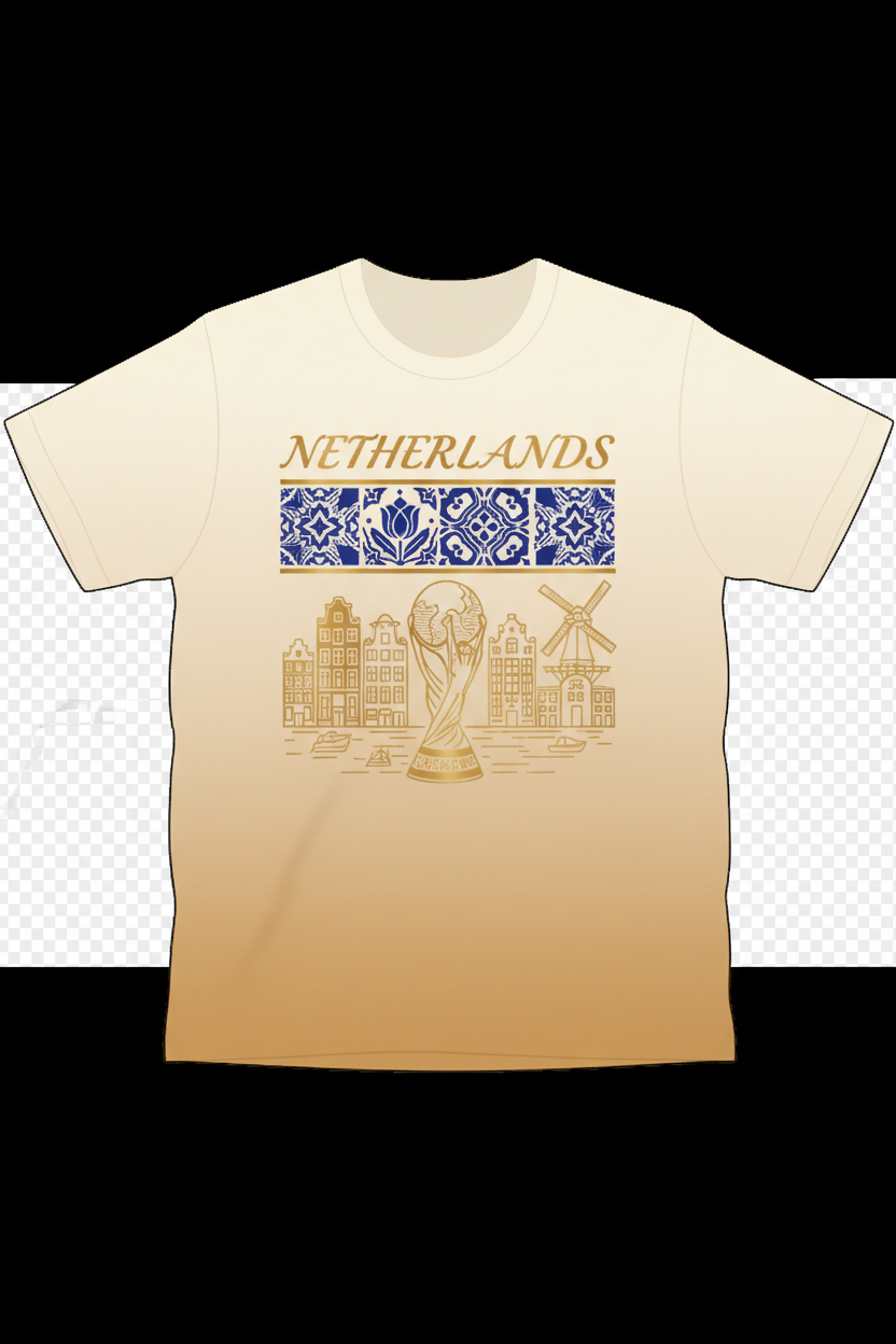 Netherlands Resort-Luxury World Cup 2026 T-Shirt Design