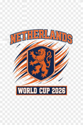 Netherlands Sport-Centric World Cup 2026 T-Shirt Design
