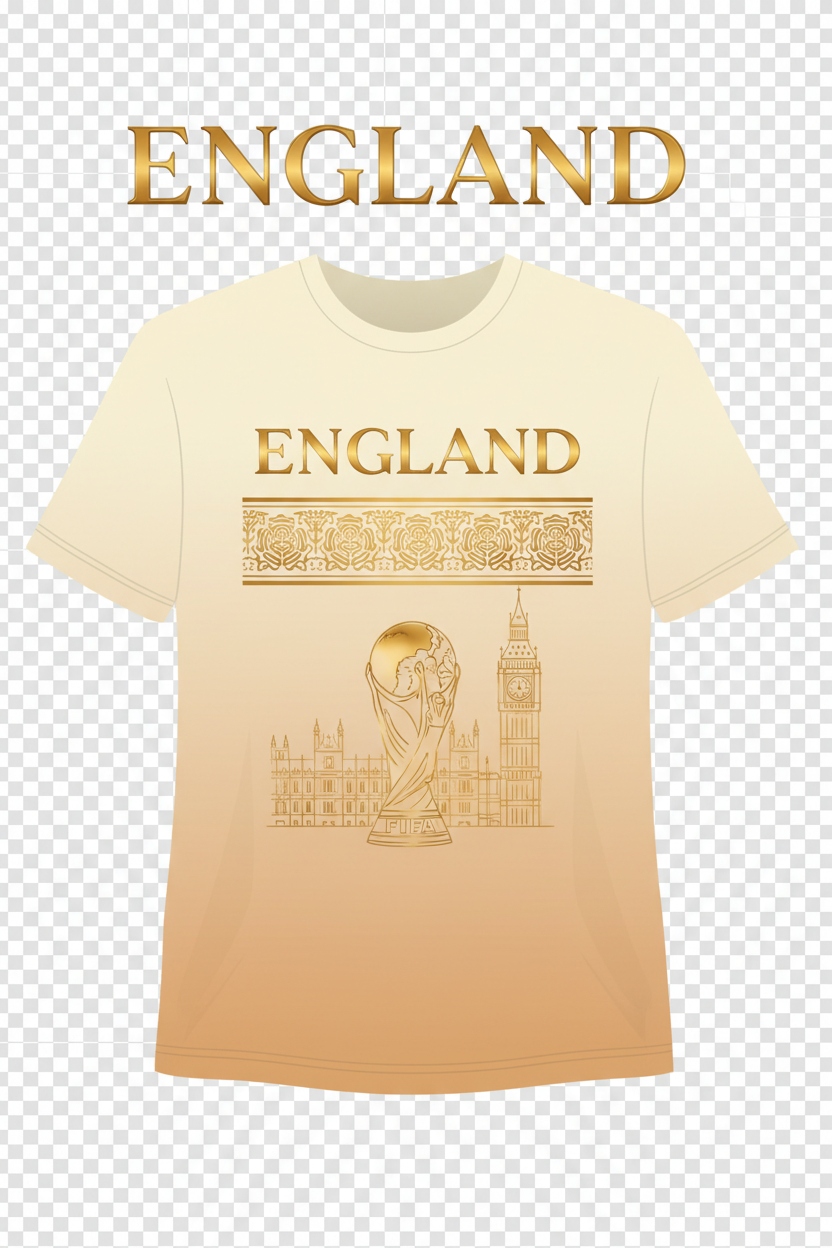 England Resort-Luxury World Cup 2026 T-Shirt Design