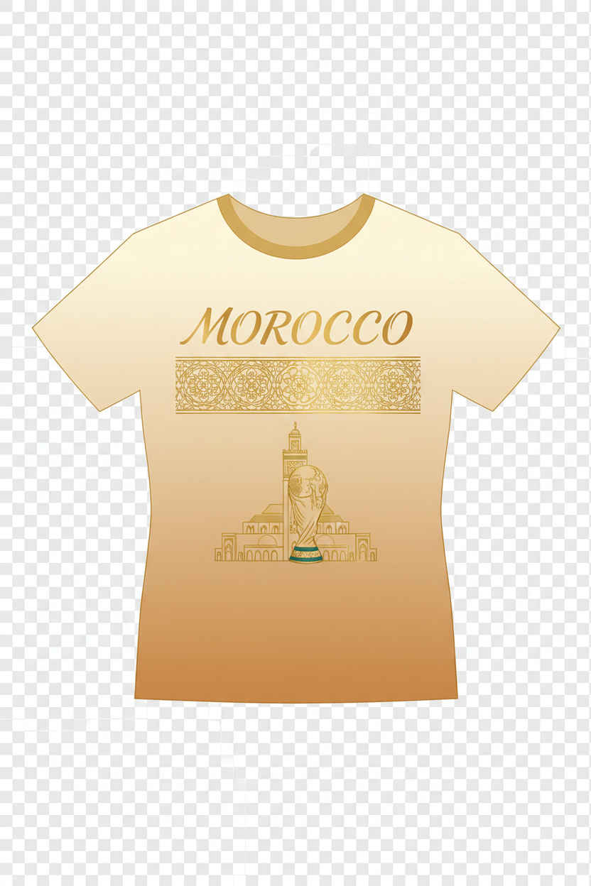 Morocco Resort-Luxury World Cup 2026 T-Shirt Design