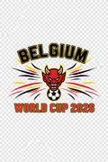 Belgium Sport-Centric World Cup 2026 T-Shirt Design