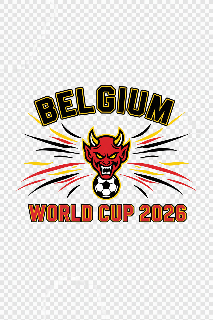 Belgium Sport-Centric World Cup 2026 T-Shirt Design