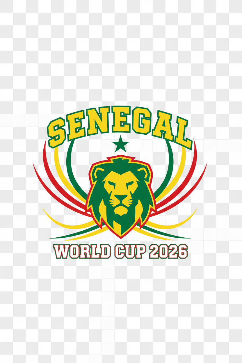 Senegal Sport-Centric World Cup 2026 T-Shirt Design