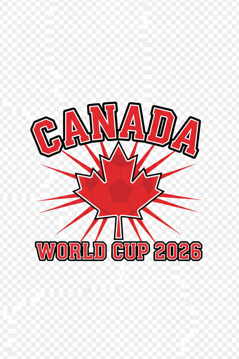 Canada Sport-Centric World Cup 2026 T-Shirt Design