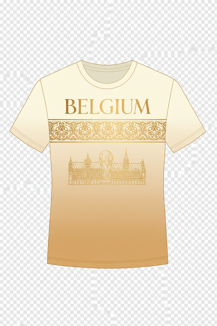 Belgium Resort-Luxury World Cup 2026 T-Shirt Design